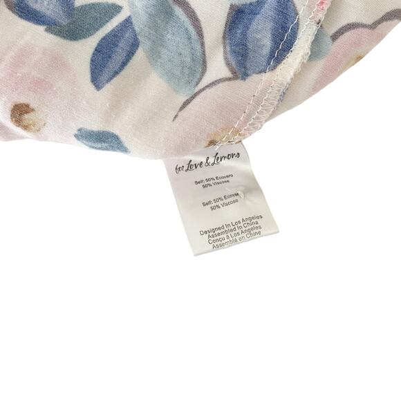 For Love and Lemons Gianna Midi Dress‎ Pink Print - Picture 9 of 9